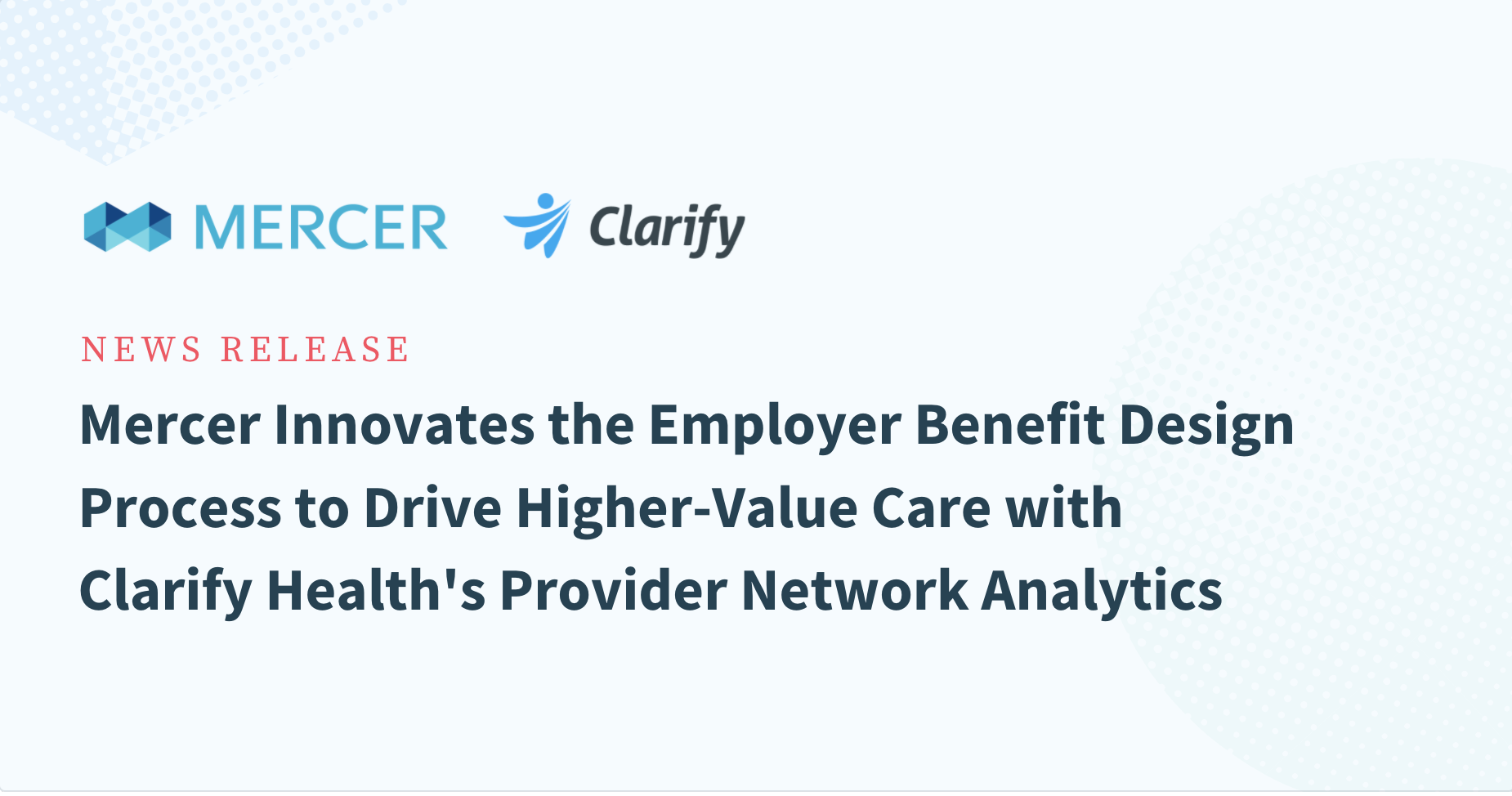 Mercer Clarify Employer Benefits Design Process blog image Clarify Health