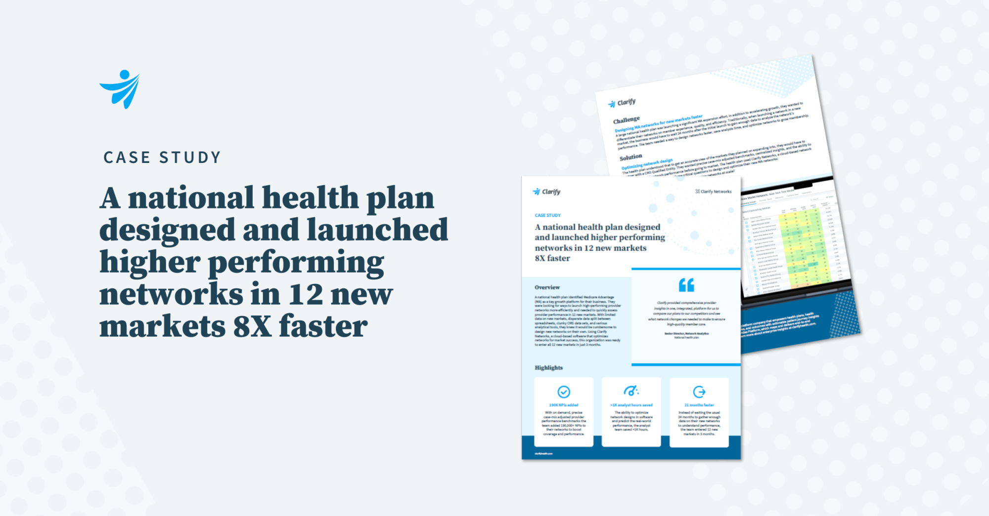 Thumbnail for A national health plan designed and launched higher performing medicare advantage networks in 12 new markets 8X faster
