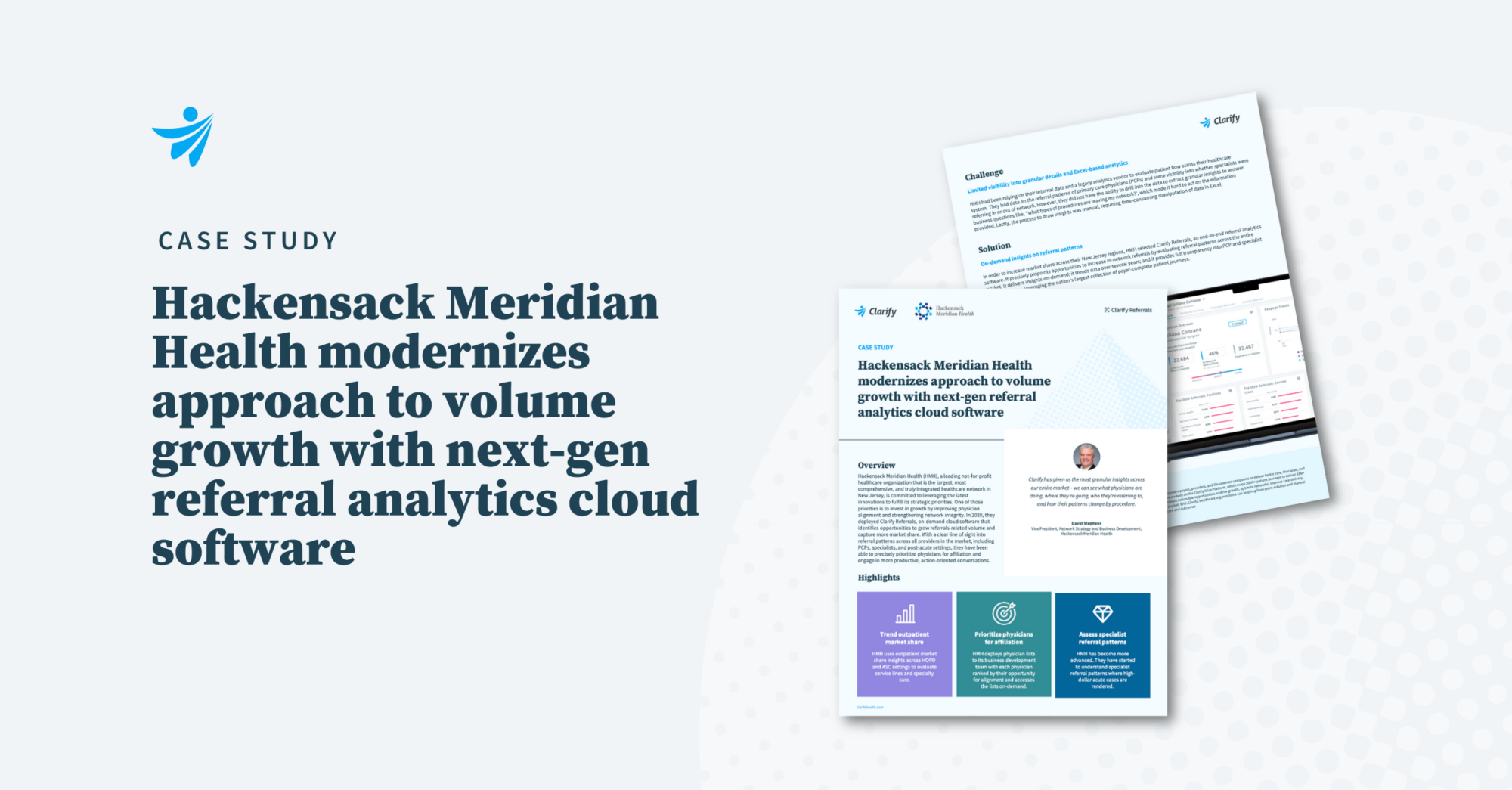 Thumbnail for Hackensack Meridian Health modernizes approach to volume growth with next-gen referral analytics cloud software